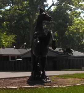 Statue of a Rearing Horse